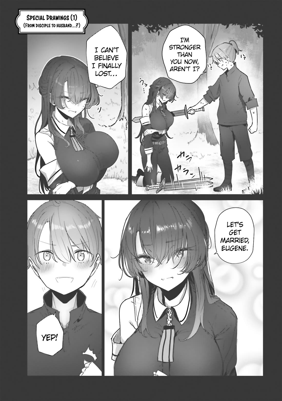 My Female Sword Master, Whom I Live With, Is So Cute That I'm Happy Every Day chapter 5.5 page 1