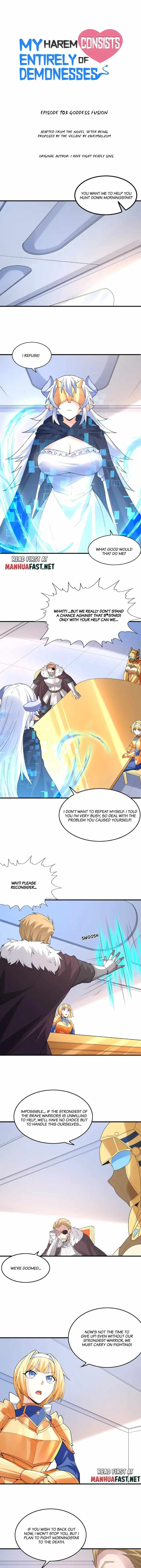 My Harem Is Entirely Female Demon Villains chapter 103 page 1