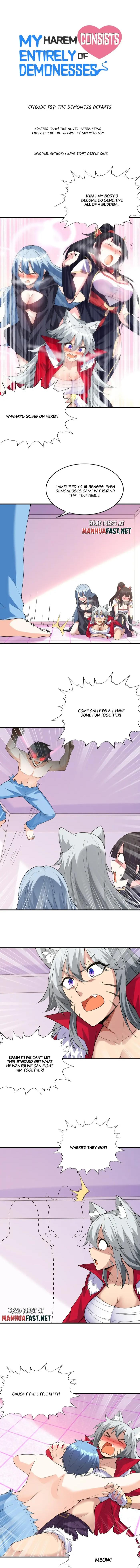 My Harem Is Entirely Female Demon Villains chapter 104 page 1