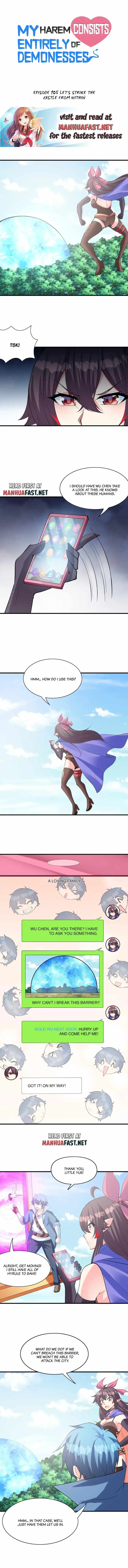 My Harem Is Entirely Female Demon Villains chapter 105 page 1