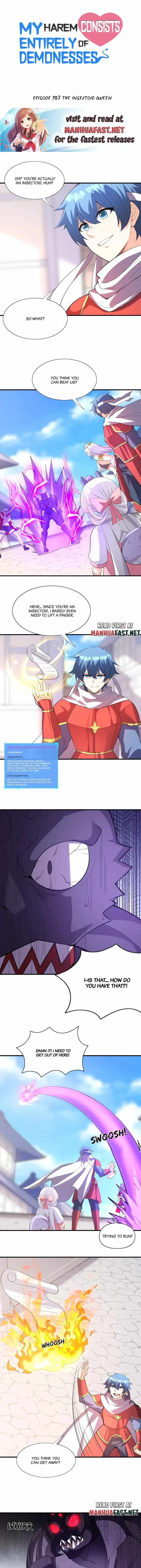 My Harem Is Entirely Female Demon Villains chapter 107 page 1