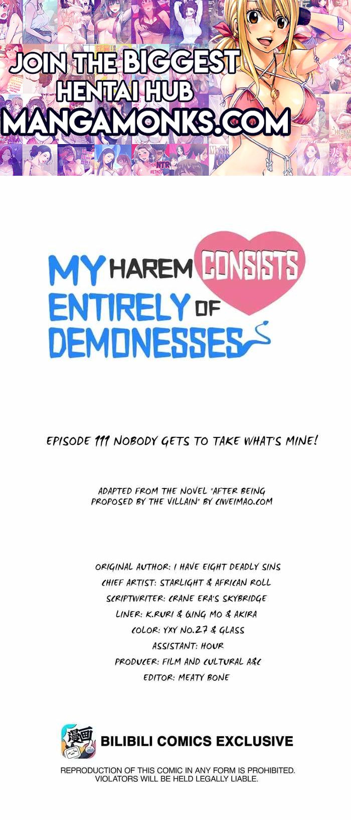 My Harem Is Entirely Female Demon Villains chapter 111 page 1