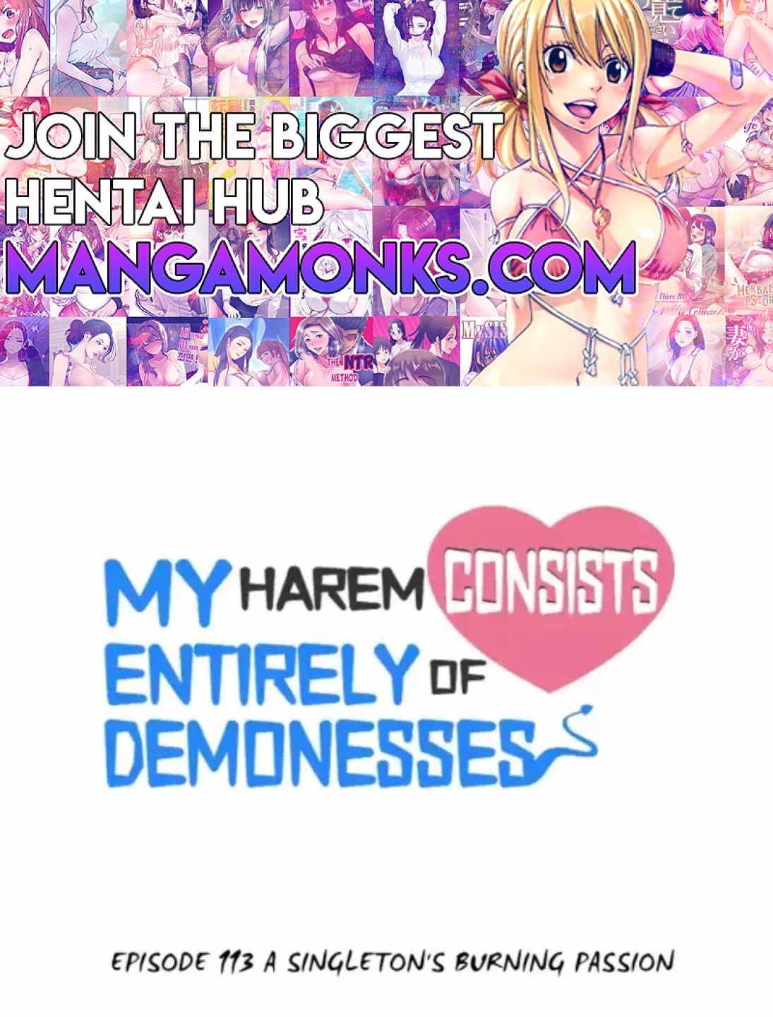 My Harem Is Entirely Female Demon Villains chapter 113 page 1