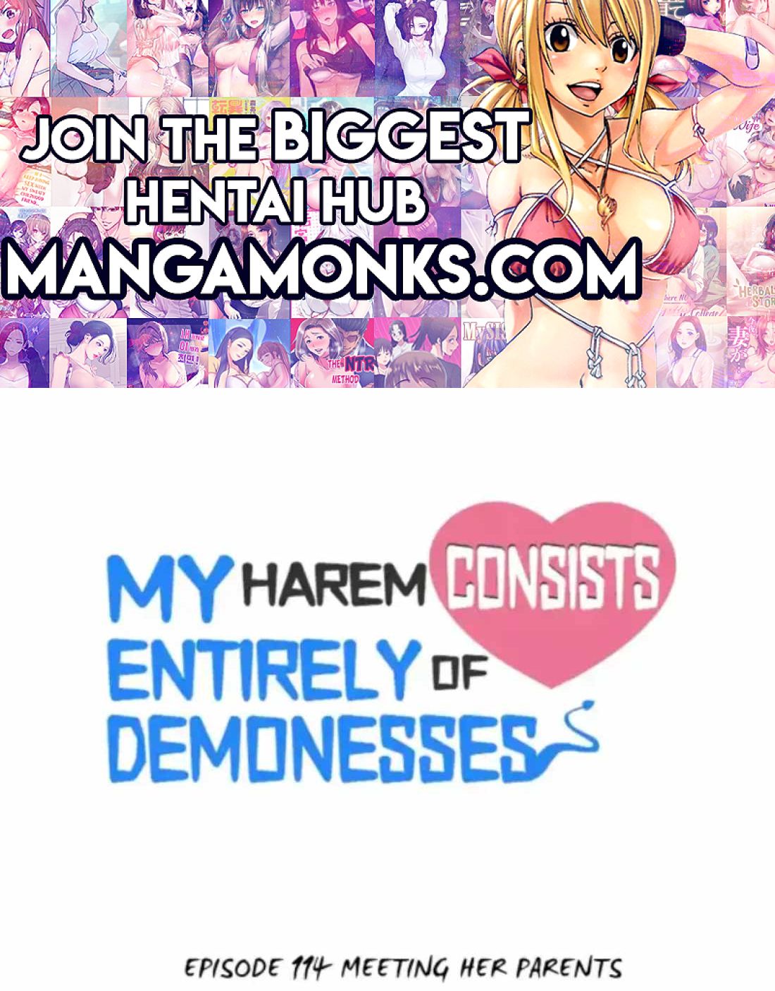 My Harem Is Entirely Female Demon Villains chapter 114 page 1