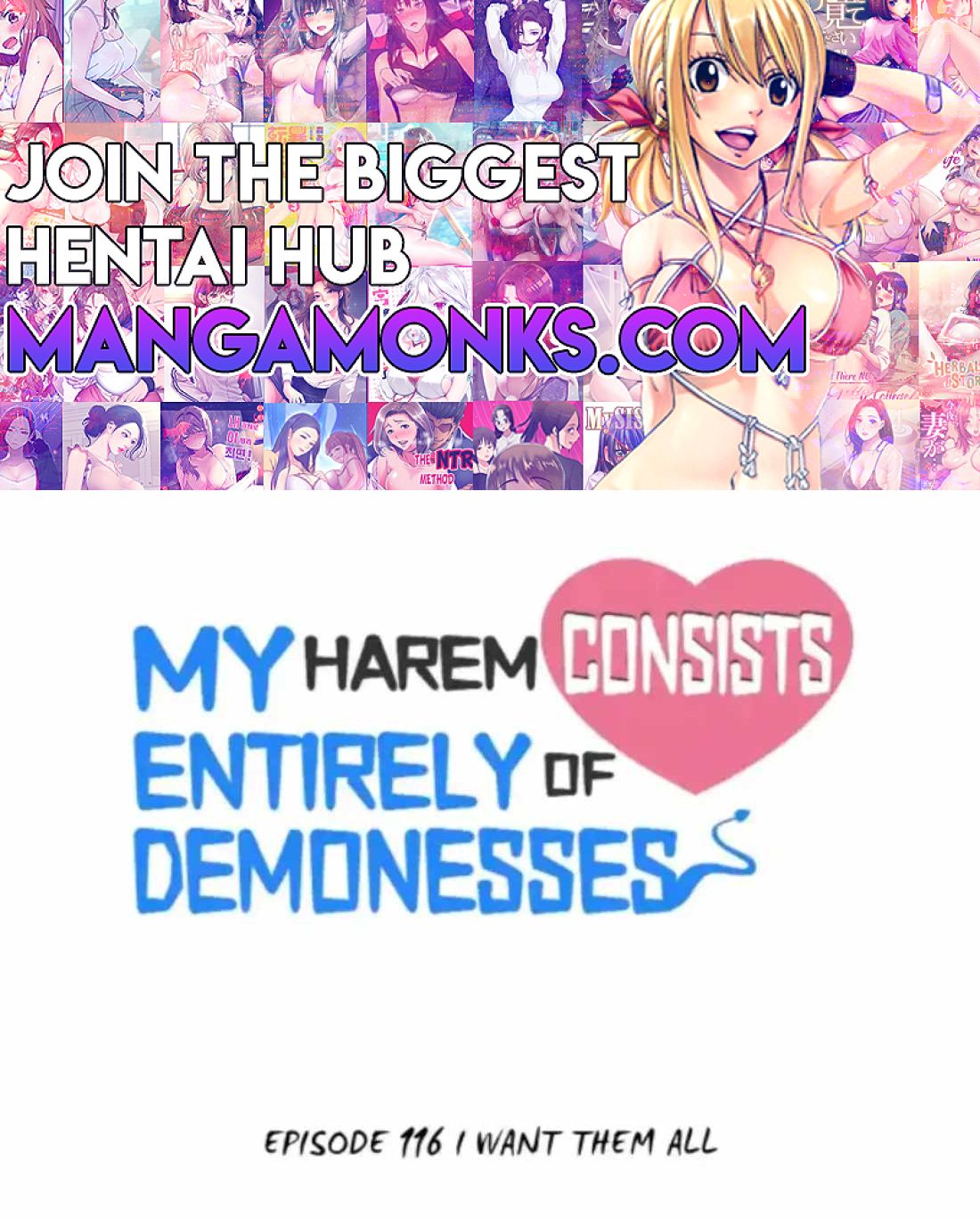 My Harem Is Entirely Female Demon Villains chapter 116 page 1
