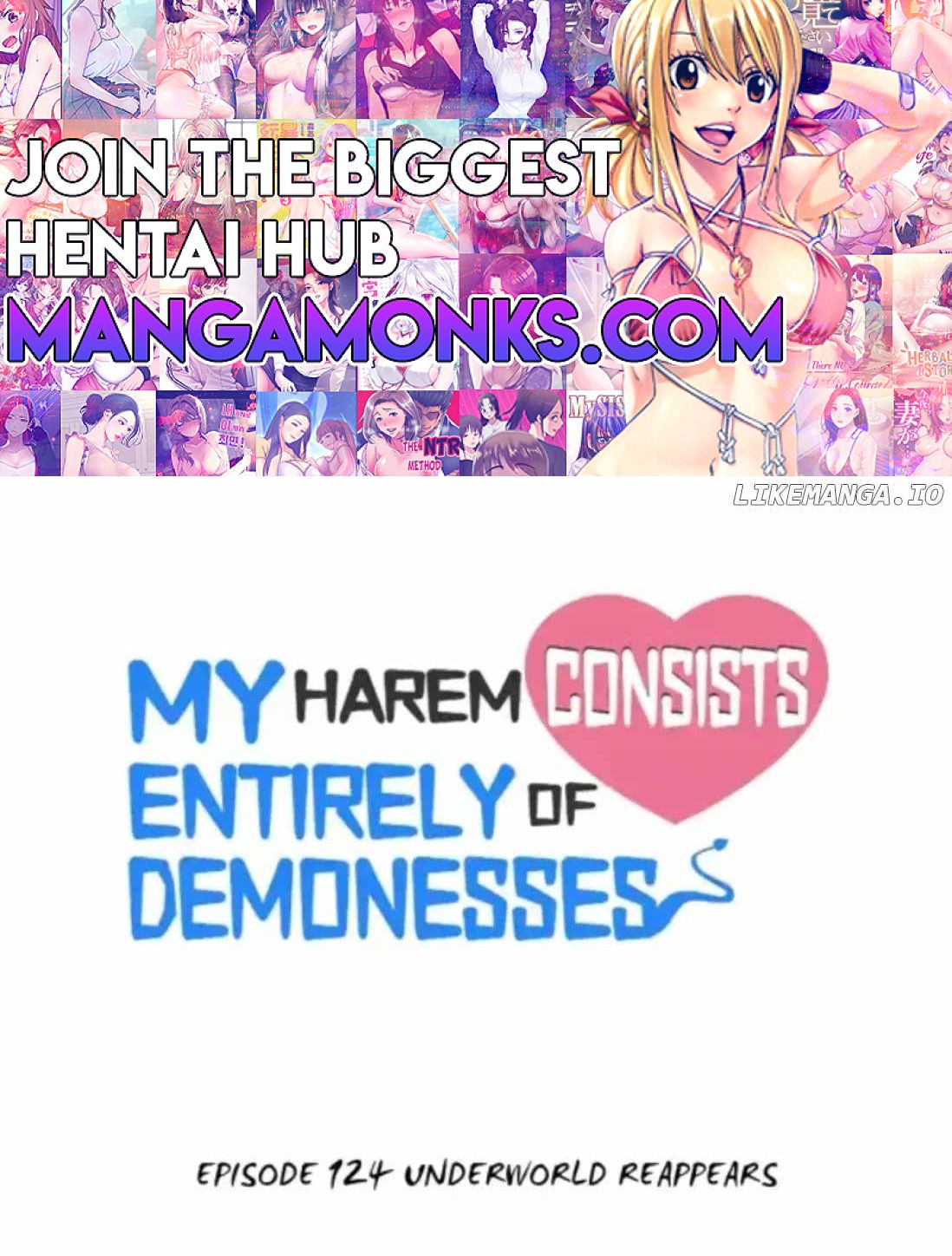 My Harem Is Entirely Female Demon Villains chapter 124 page 1