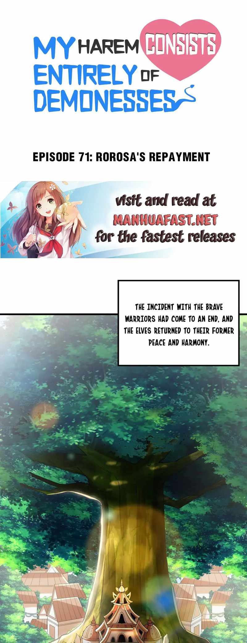 My Harem Is Entirely Female Demon Villains chapter 71 page 1