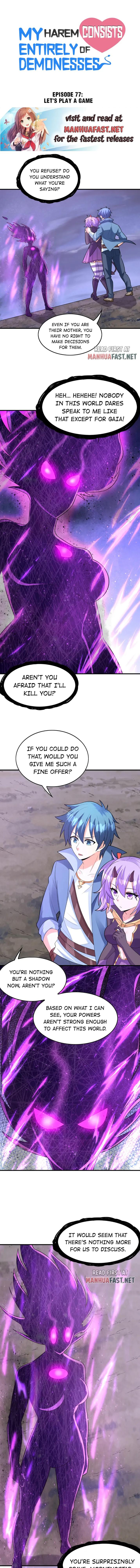 My Harem Is Entirely Female Demon Villains chapter 77 page 1