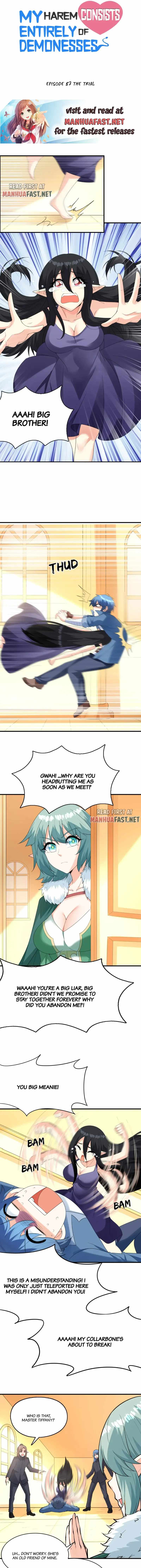 My Harem Is Entirely Female Demon Villains chapter 87 page 1