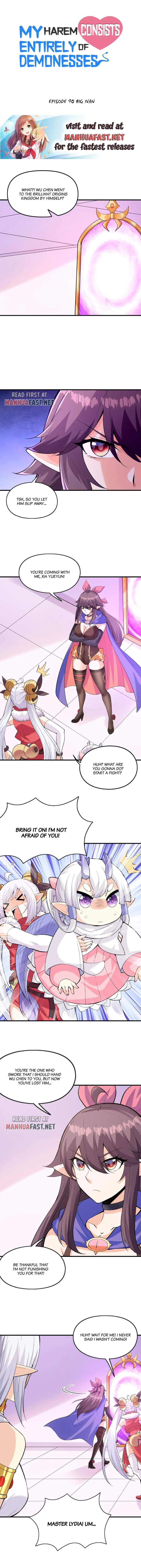 My Harem Is Entirely Female Demon Villains chapter 90 page 1