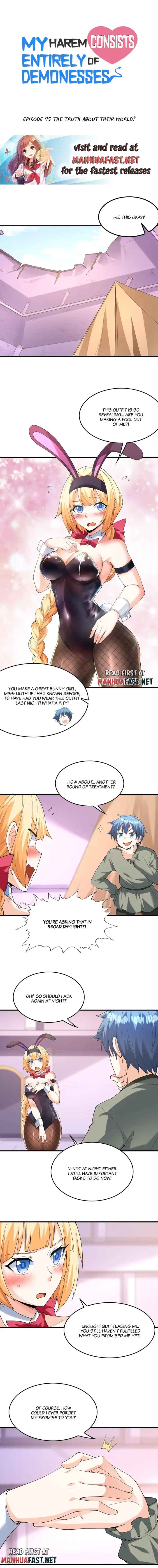 My Harem Is Entirely Female Demon Villains chapter 95 page 1