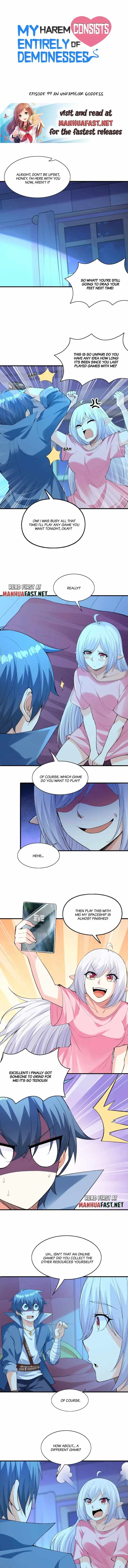 My Harem Is Entirely Female Demon Villains chapter 99 page 1