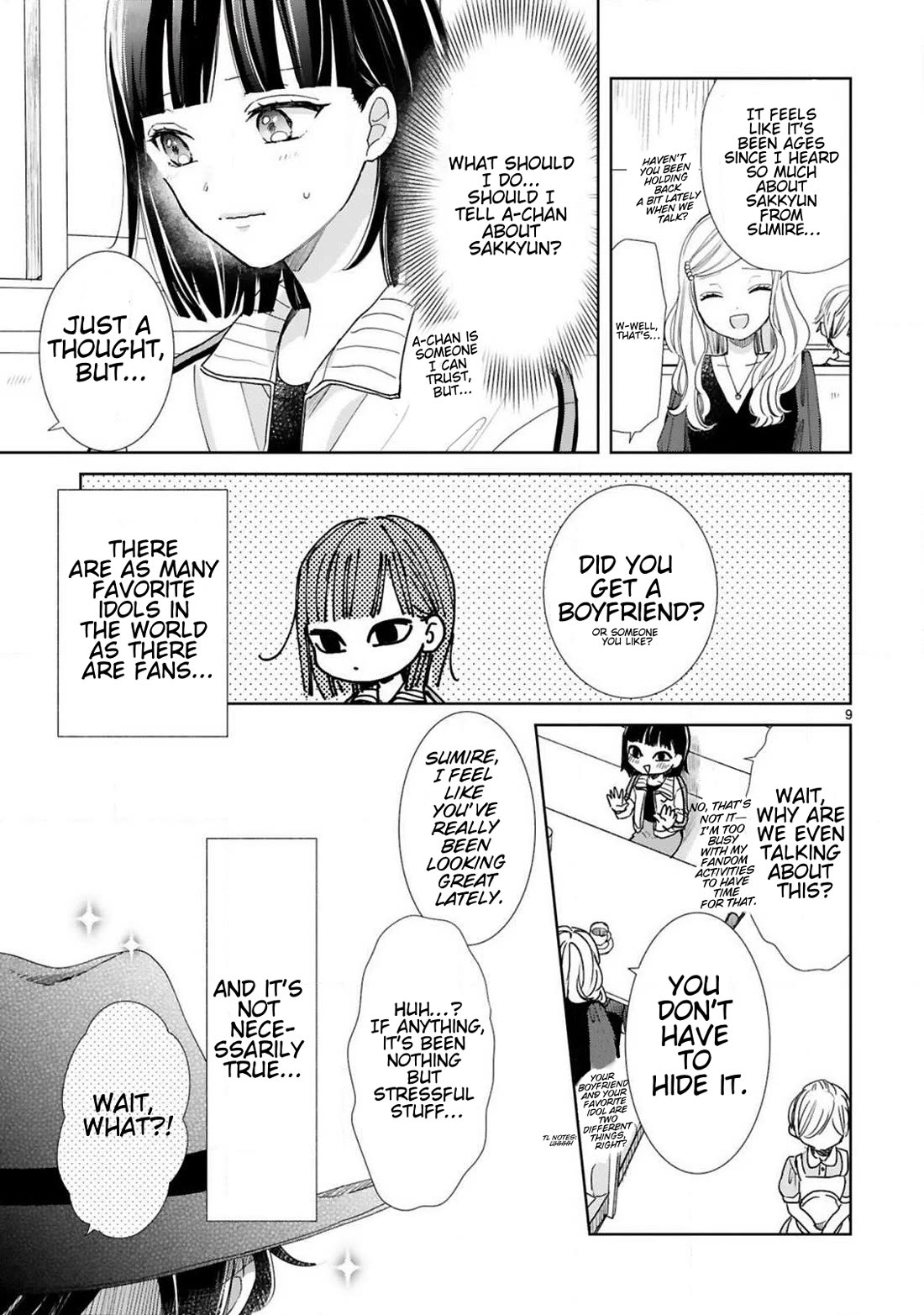 My Idol Came To My House! chapter 6 page 9