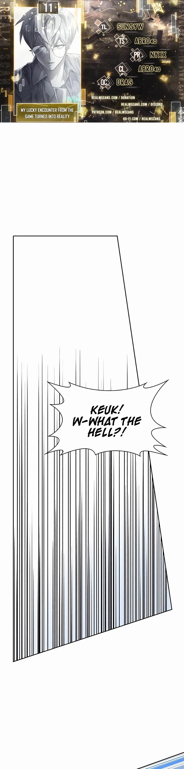 My Lucky Encounter From the Game Turned Into Reality chapter 11 page 1