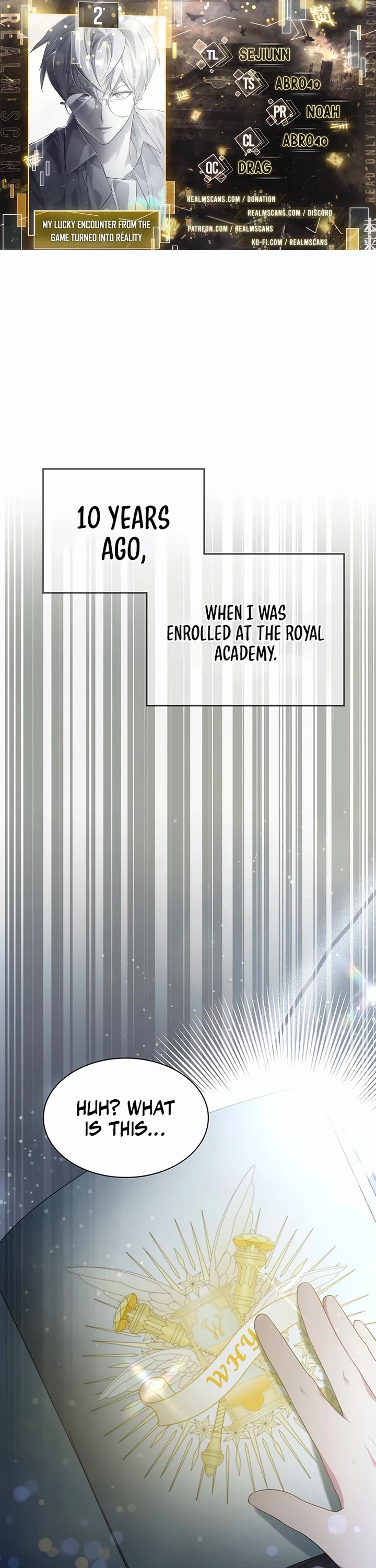 My Lucky Encounter From the Game Turned Into Reality chapter 2 page 1