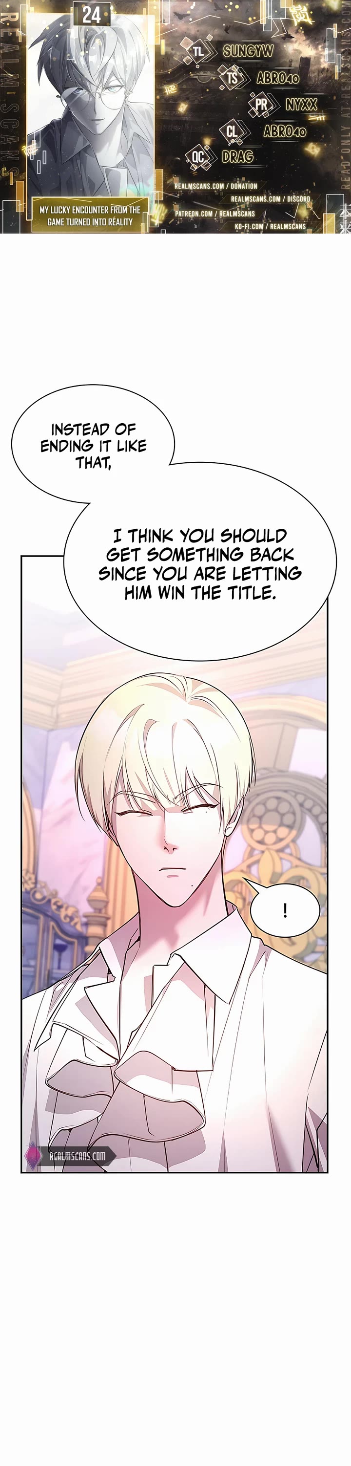 My Lucky Encounter From the Game Turned Into Reality chapter 24 page 1