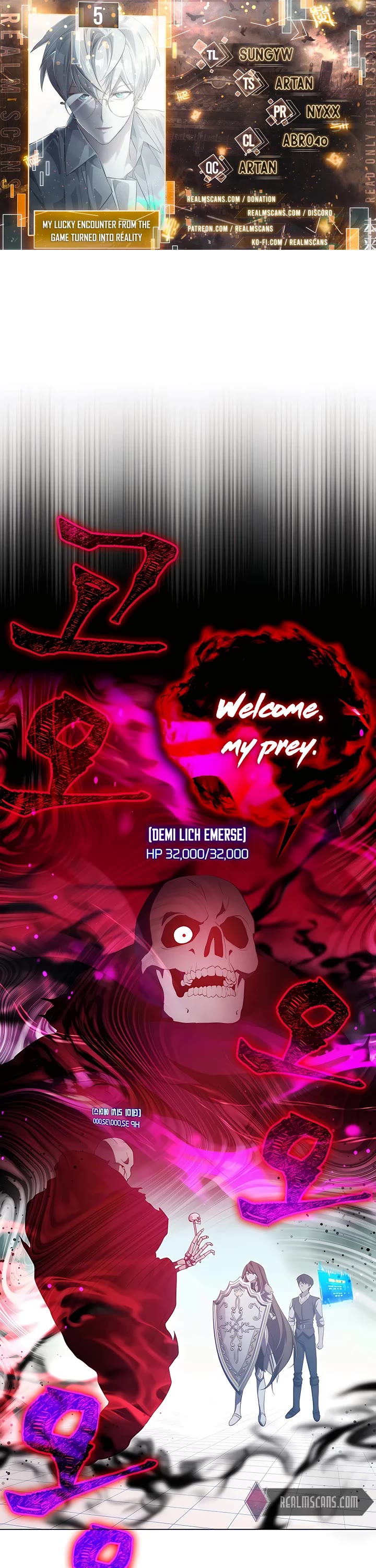 My Lucky Encounter From the Game Turned Into Reality chapter 5 page 1