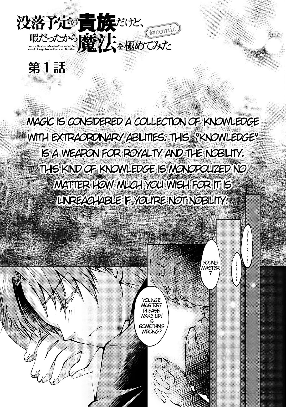 My Noble Family Is Headed for Ruin, so I May as Well Study Magic in My Free Time chapter 1 page 6