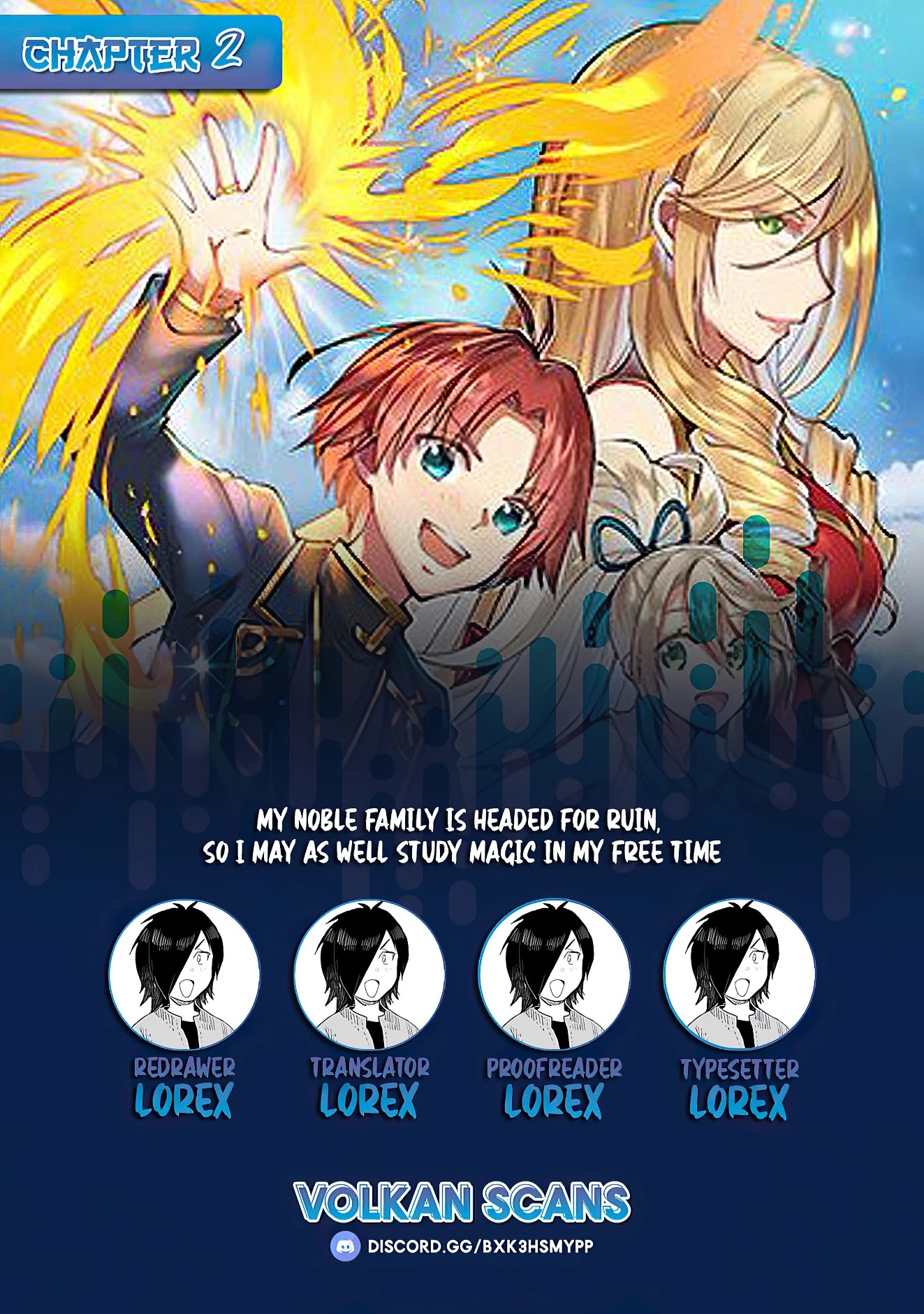 My Noble Family Is Headed for Ruin, so I May as Well Study Magic in My Free Time chapter 2 page 1