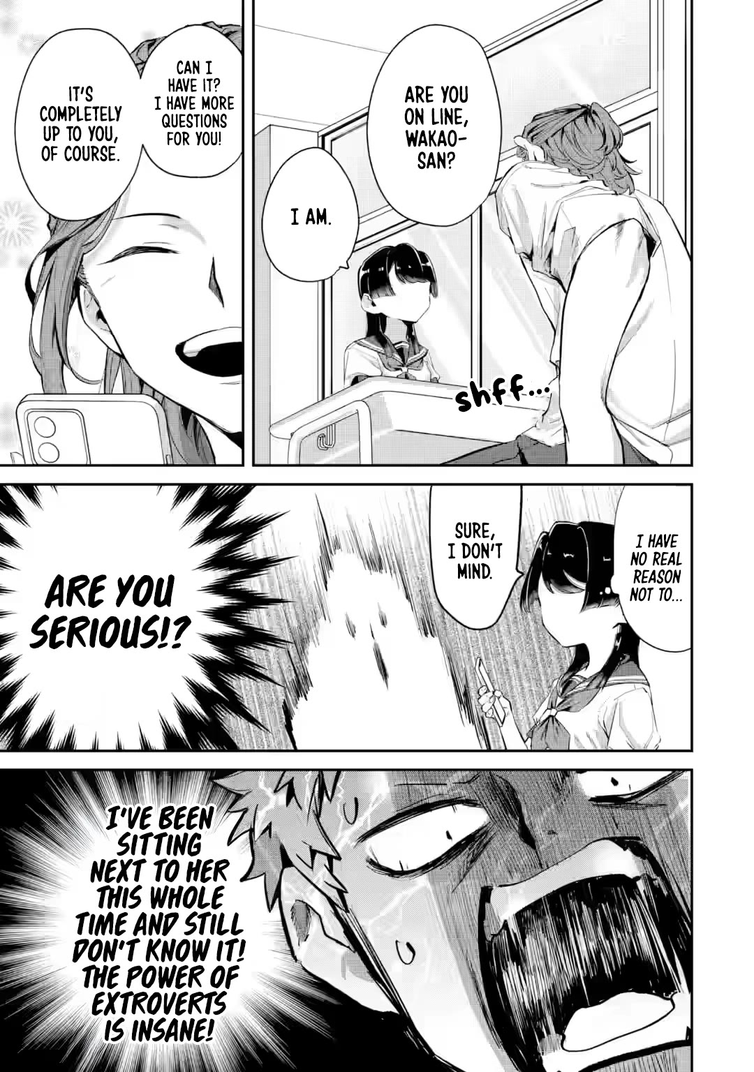 My Seatmate Wakao-san's Face Is Almost Visible but It's Not chapter 17 page 7