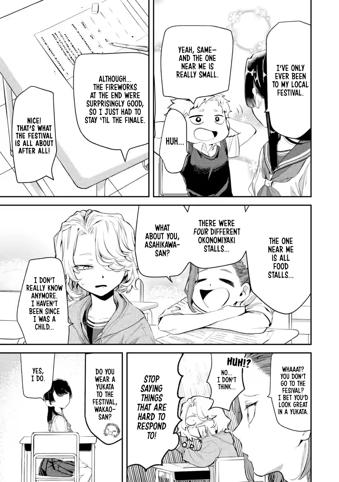 My Seatmate Wakao-san's Face Is Almost Visible but It's Not chapter 18 page 7