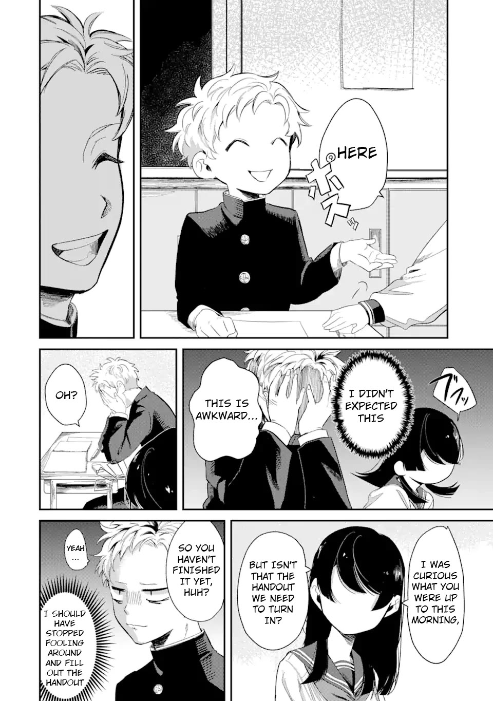 My Seatmate Wakao-san's Face Is Almost Visible but It's Not chapter 2 page 9