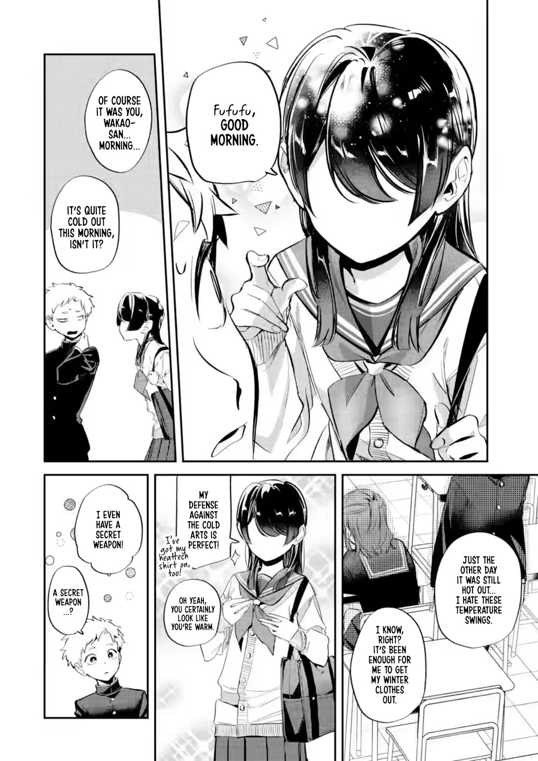 My Seatmate Wakao-san's Face Is Almost Visible but It's Not chapter 28 page 2