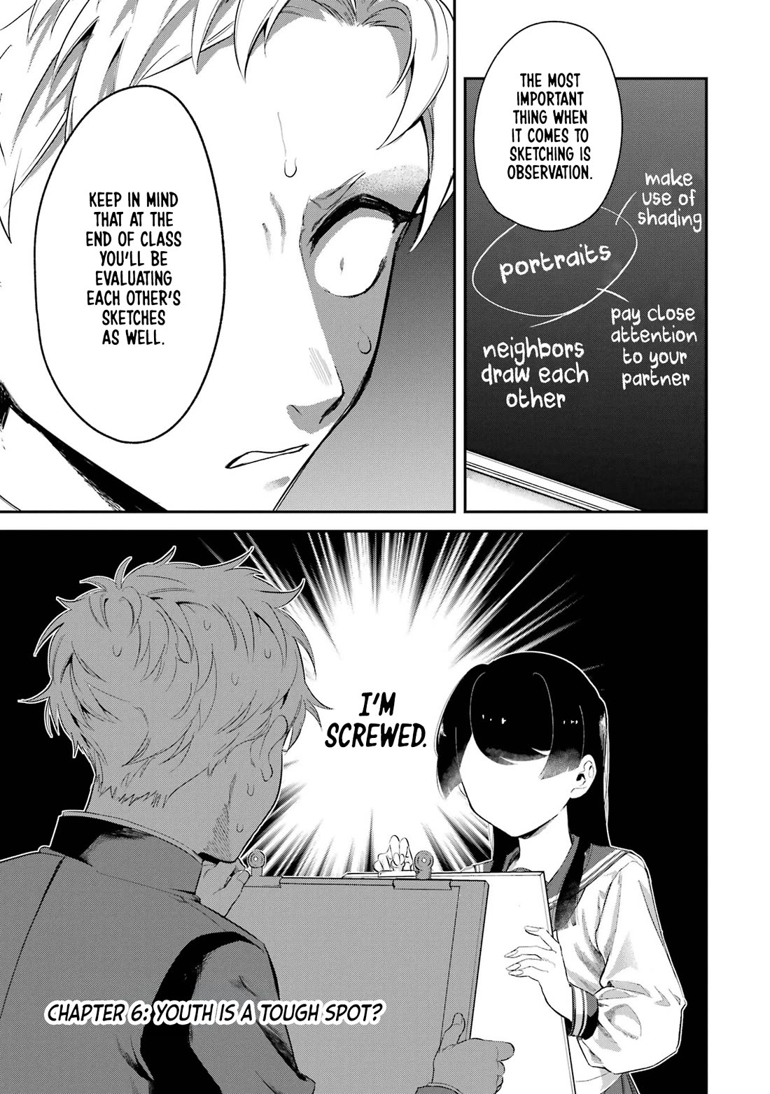 My Seatmate Wakao-san's Face Is Almost Visible but It's Not chapter 6 page 1