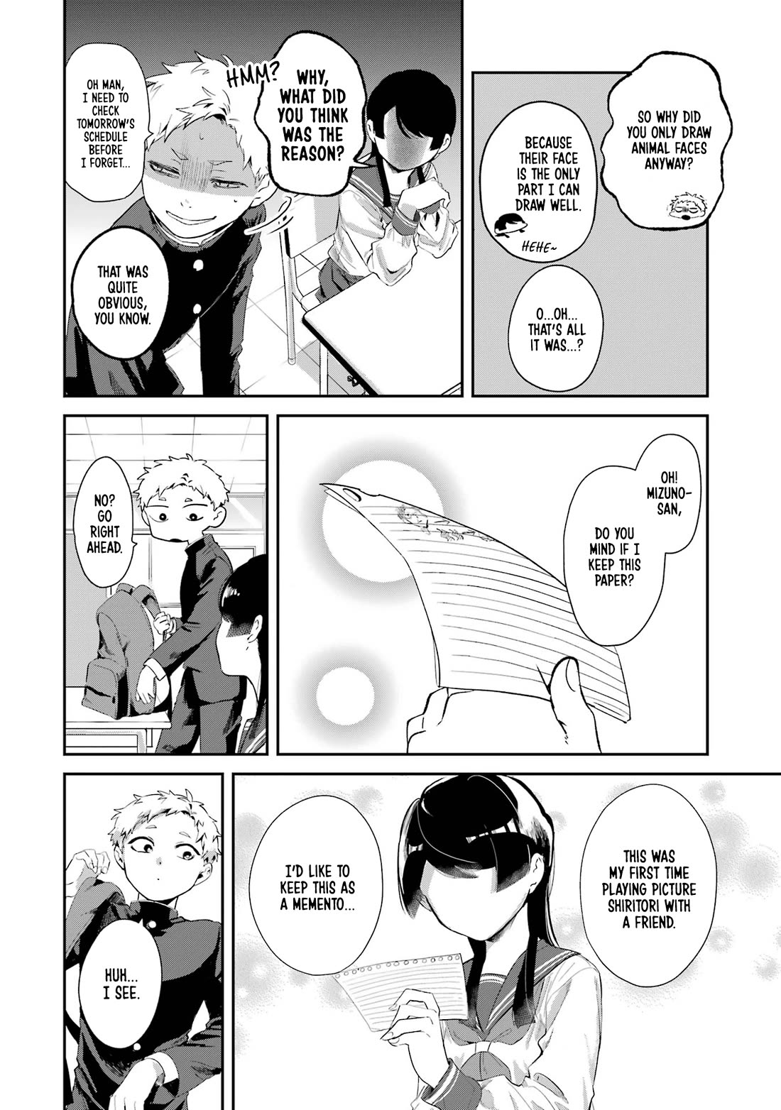 My Seatmate Wakao-san's Face Is Almost Visible but It's Not chapter 9 page 10