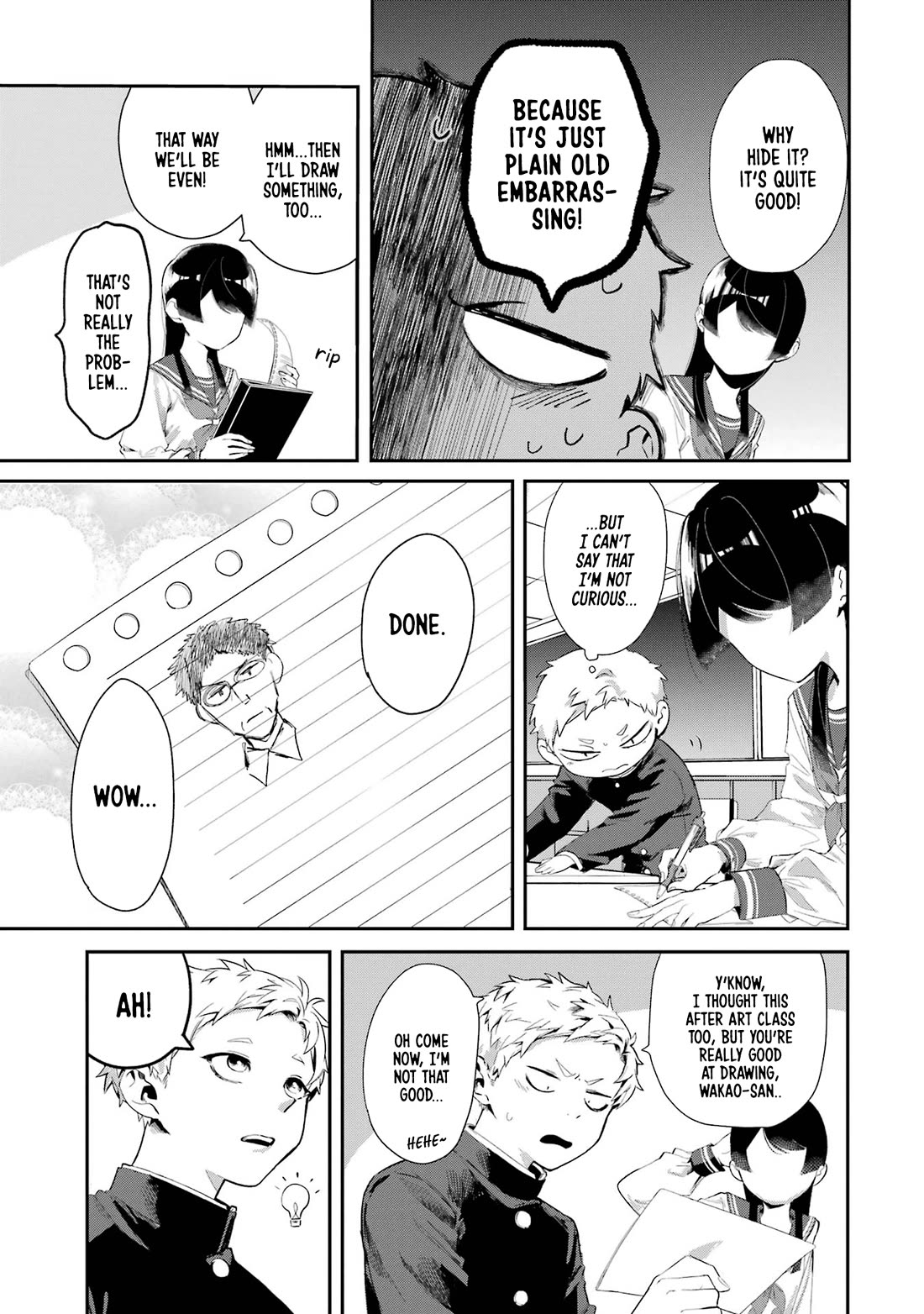 My Seatmate Wakao-san's Face Is Almost Visible but It's Not chapter 9 page 3