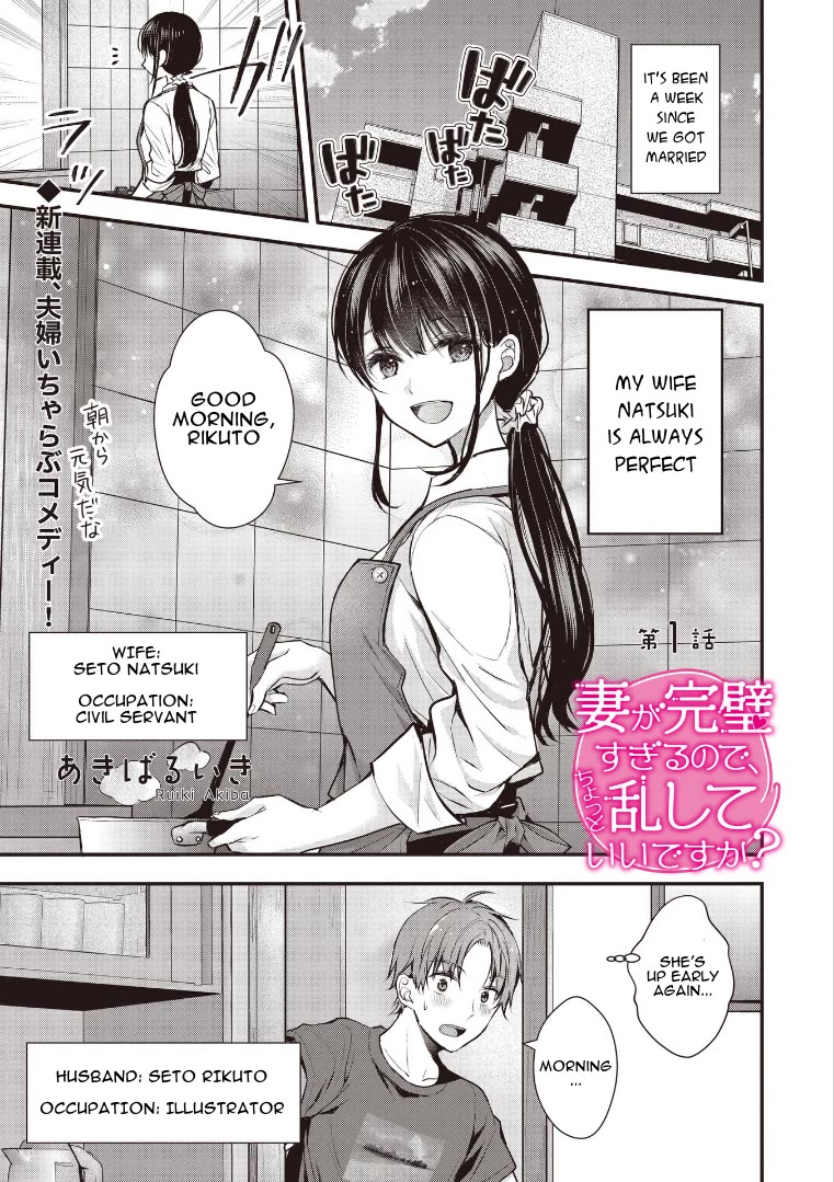 My Wife Is Too Perfect, So Can I Mess Her Up a Little? chapter 1 page 1