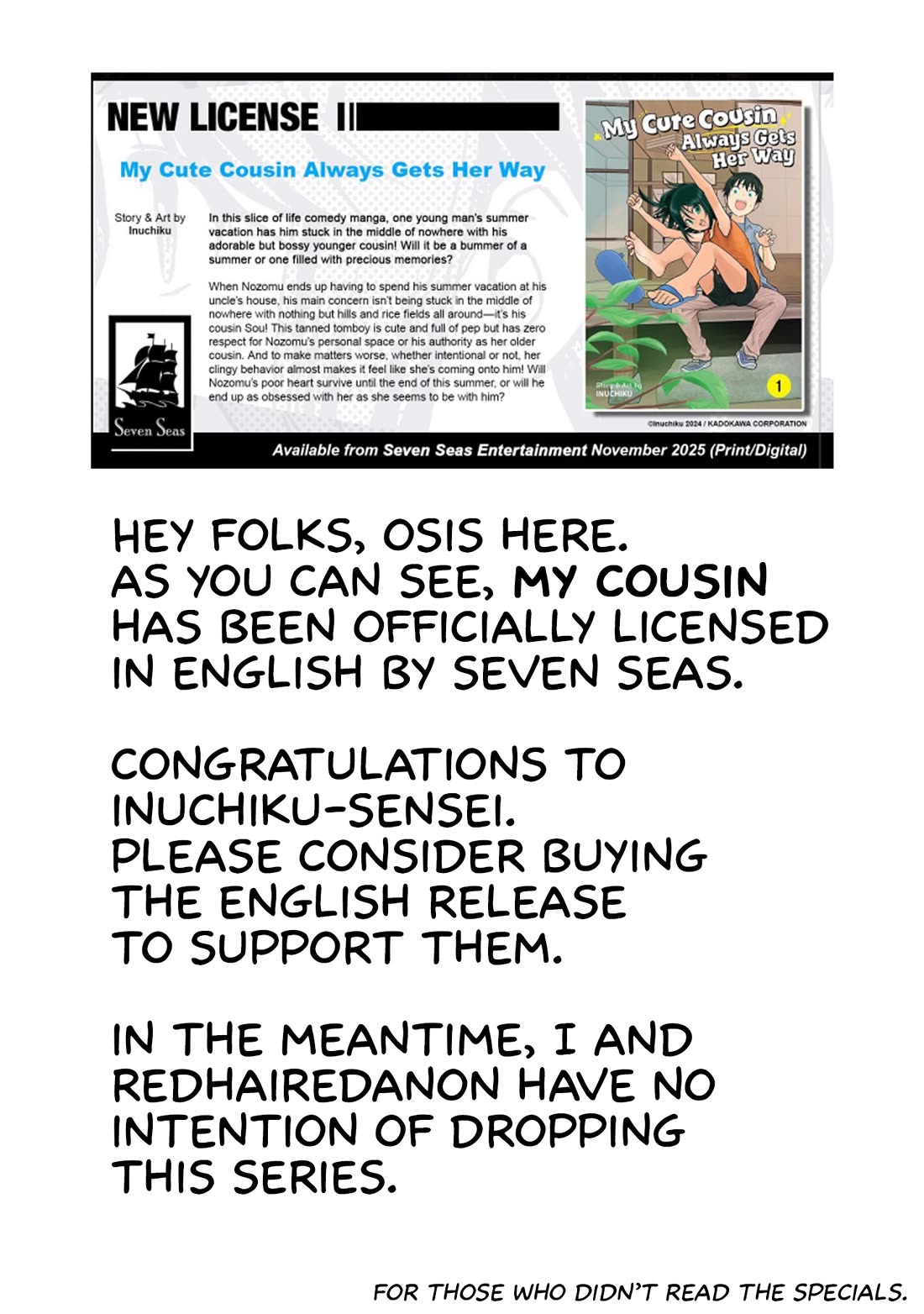 My Young Cousin chapter 28 page 1