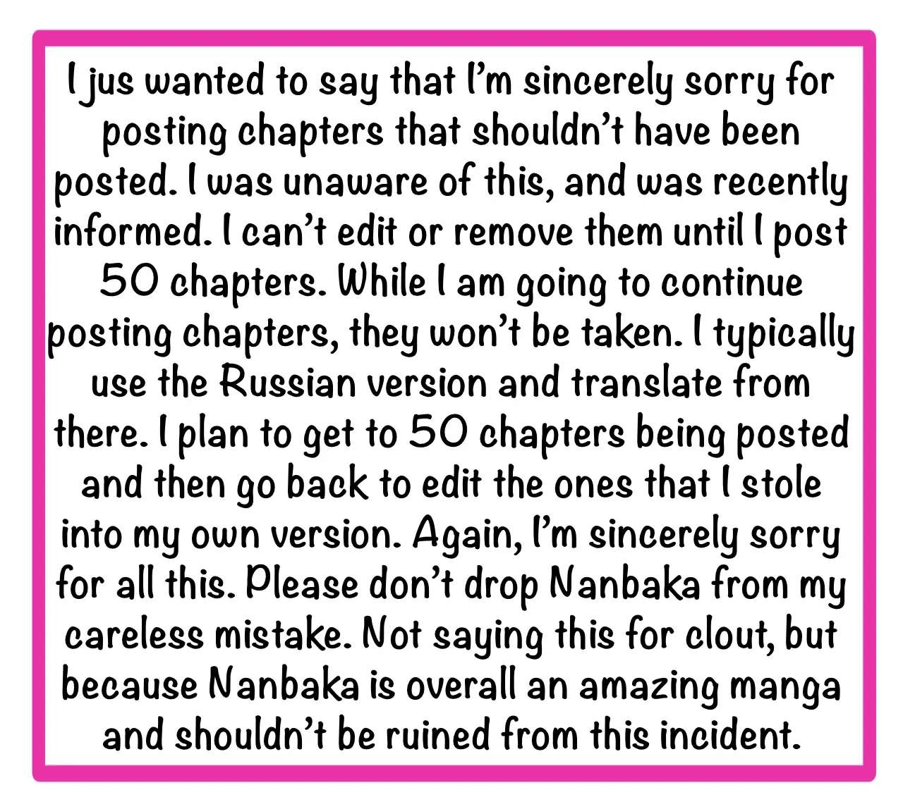 Nanbaka chapter 201.5 page 1