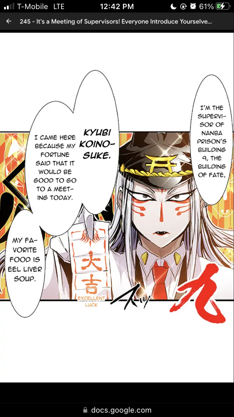 Nanbaka chapter 245 page 42