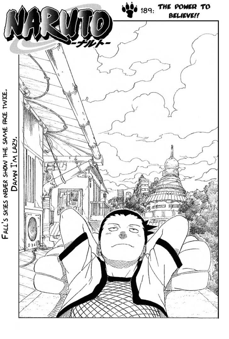 Naruto chapter 189 page 1