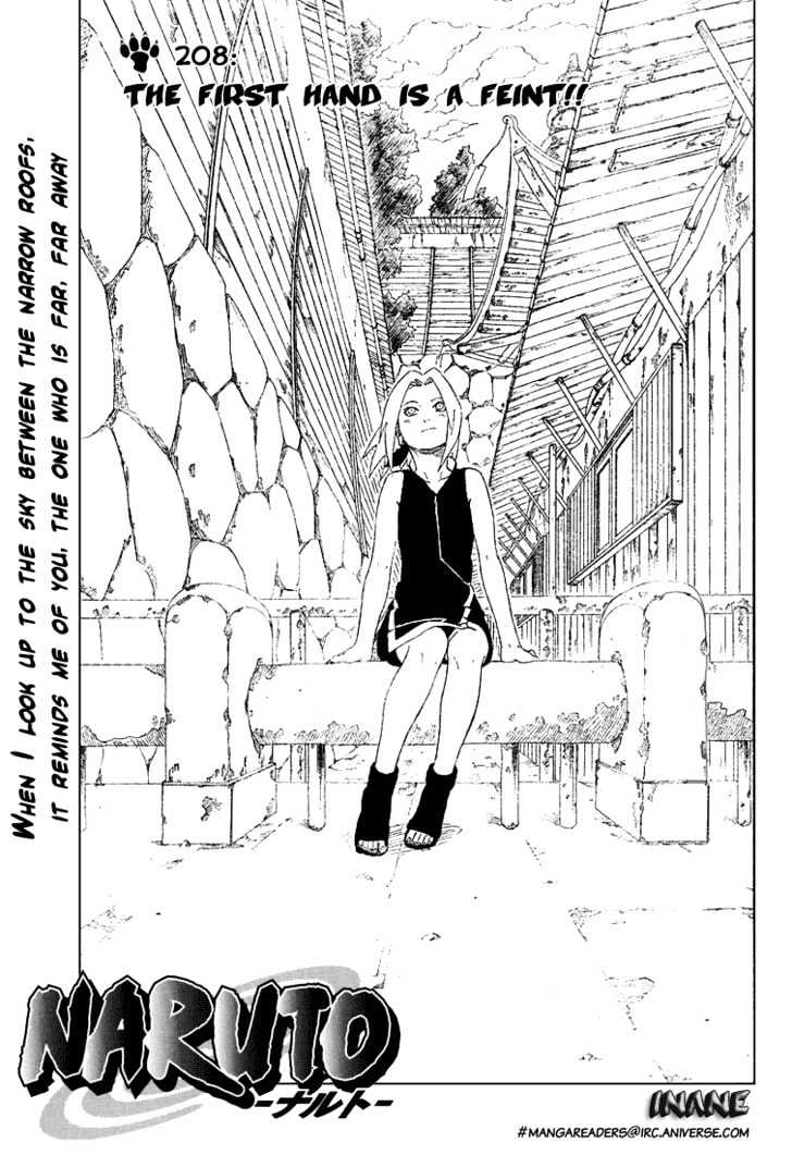 Naruto chapter 208 page 1