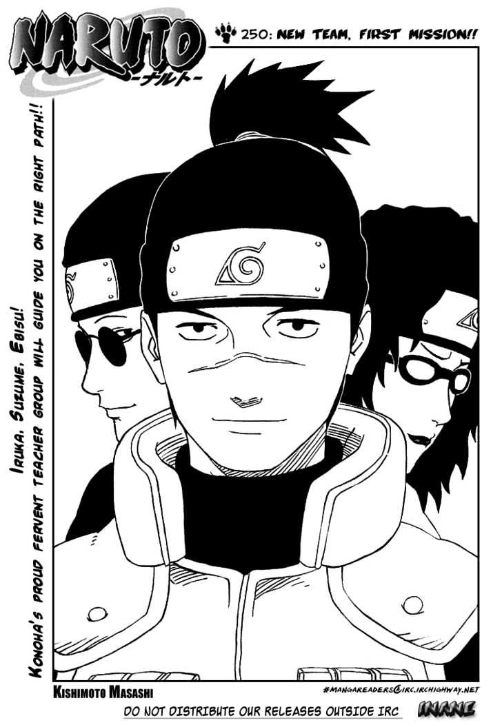 Naruto chapter 250 page 1