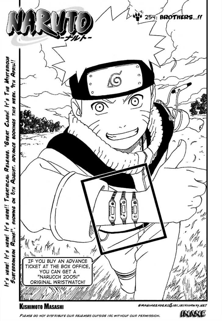 Naruto chapter 254 page 1