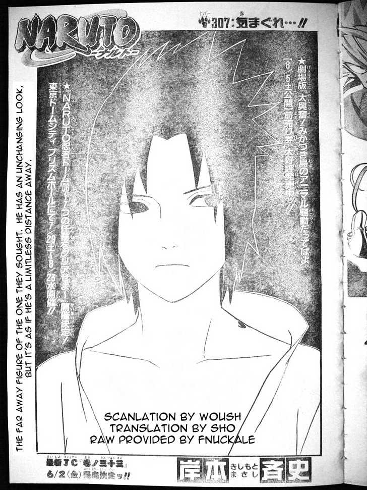 Naruto chapter 307 page 1