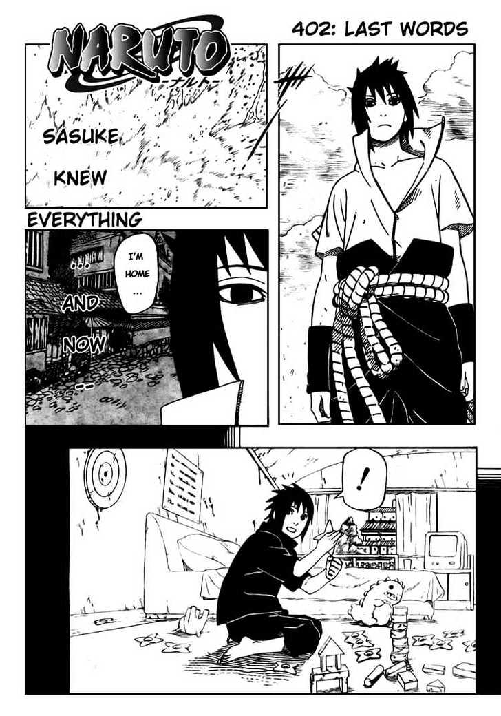 Naruto chapter 402 page 1