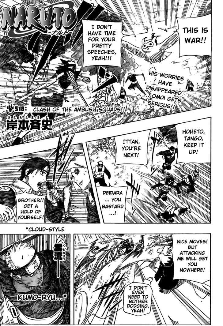 Naruto chapter 518 page 1