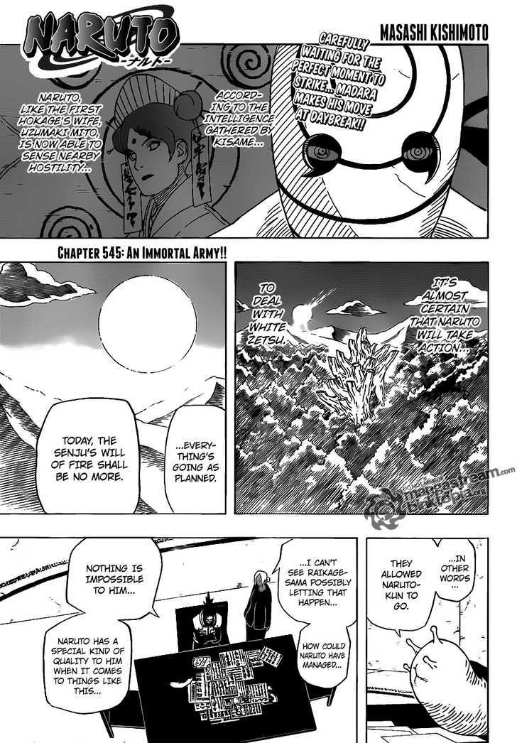 Naruto chapter 545 page 1