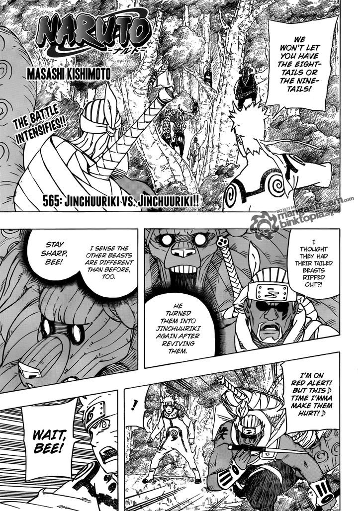 Naruto chapter 565 page 1