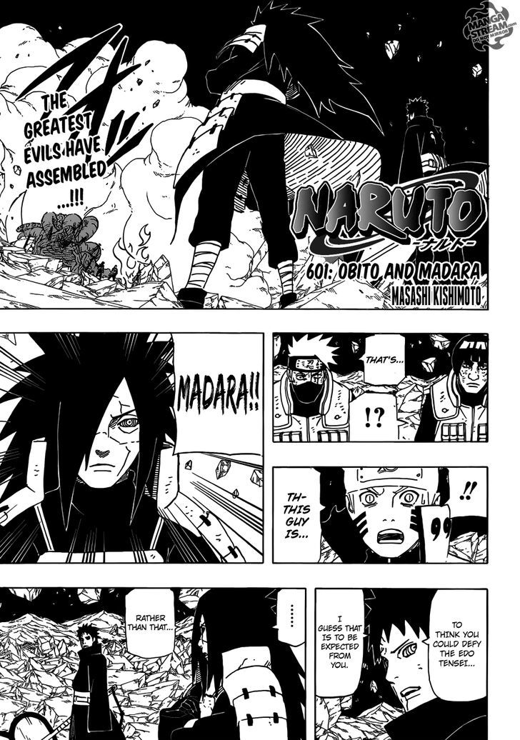 Naruto chapter 601 page 1