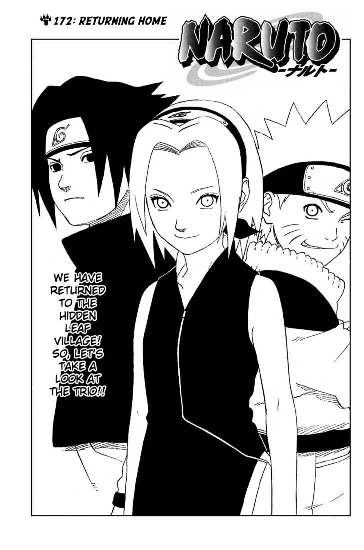 Naruto chapter 172 page 1