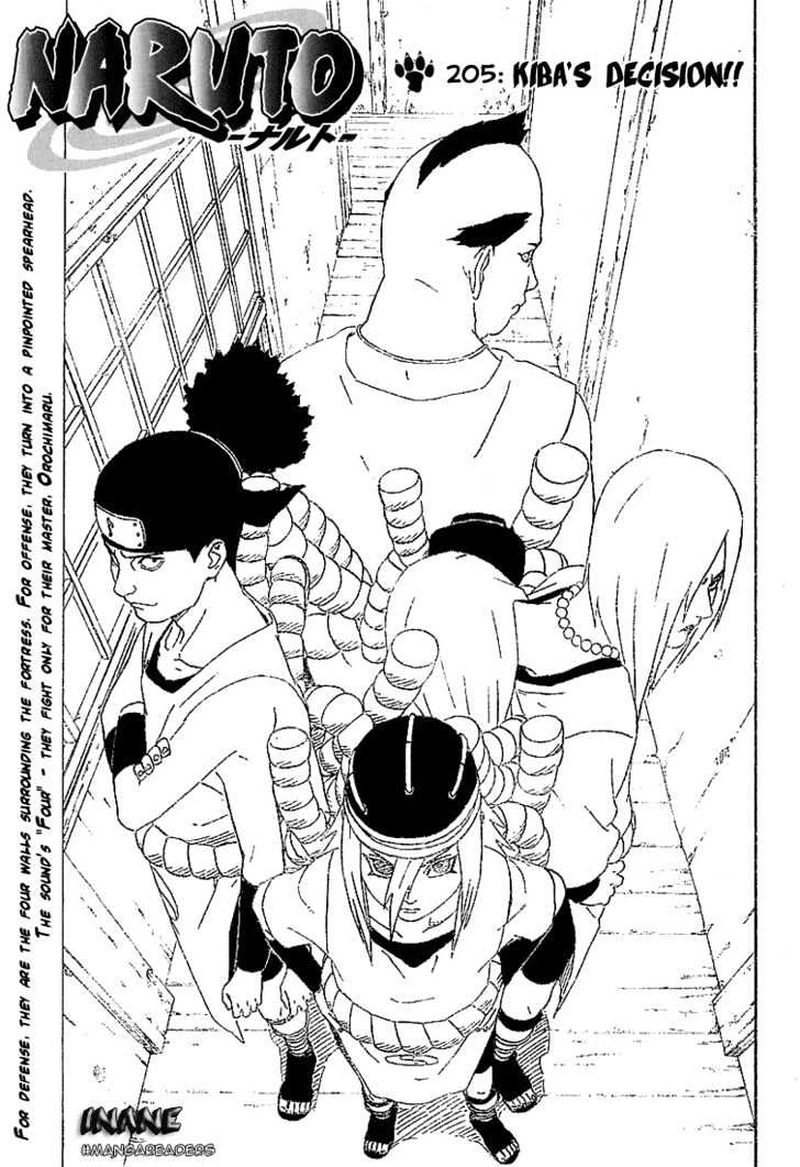 Naruto chapter 205 page 1