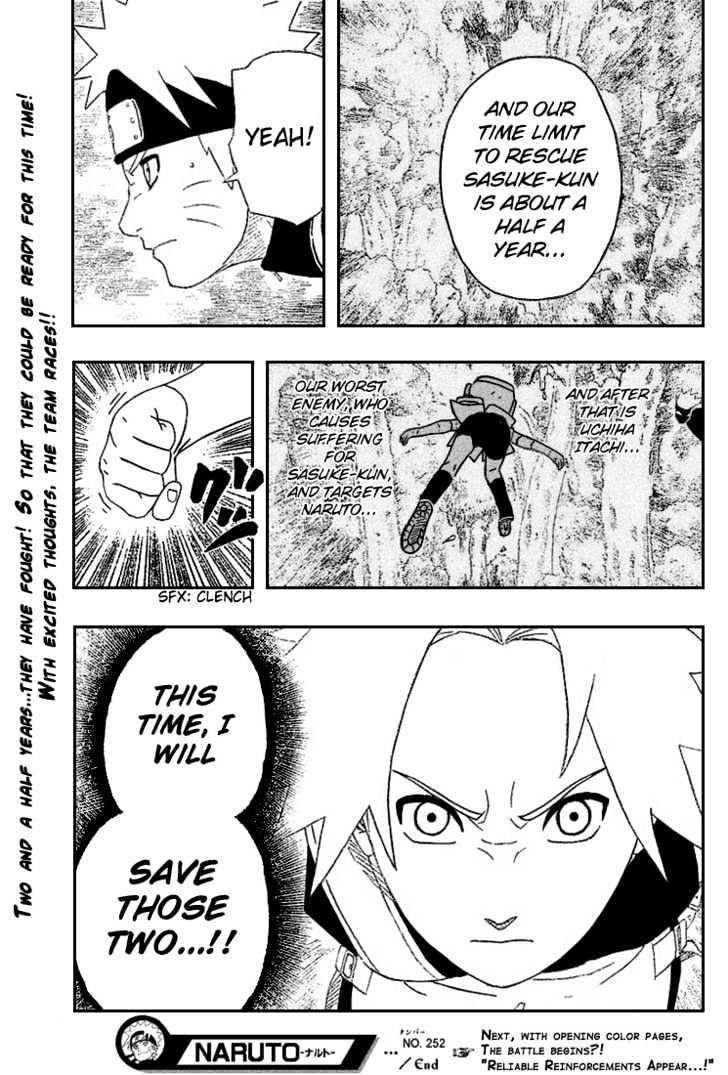 Naruto chapter 252 page 20