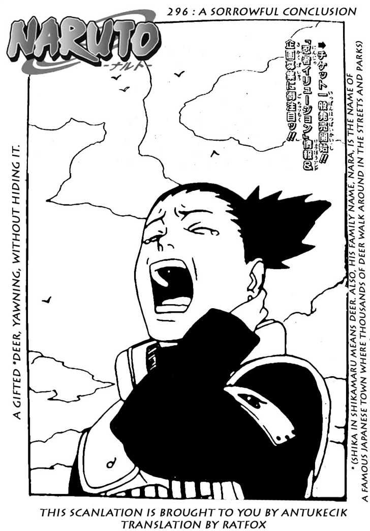 Naruto chapter 296 page 1