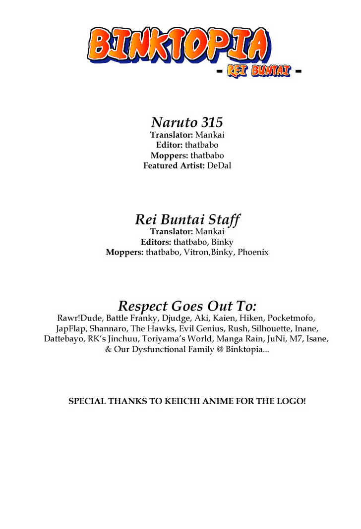 Naruto chapter 316 page 18