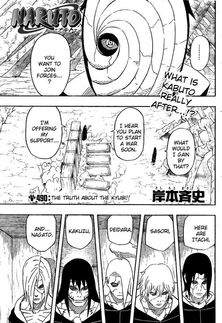 Naruto chapter 490 page 1